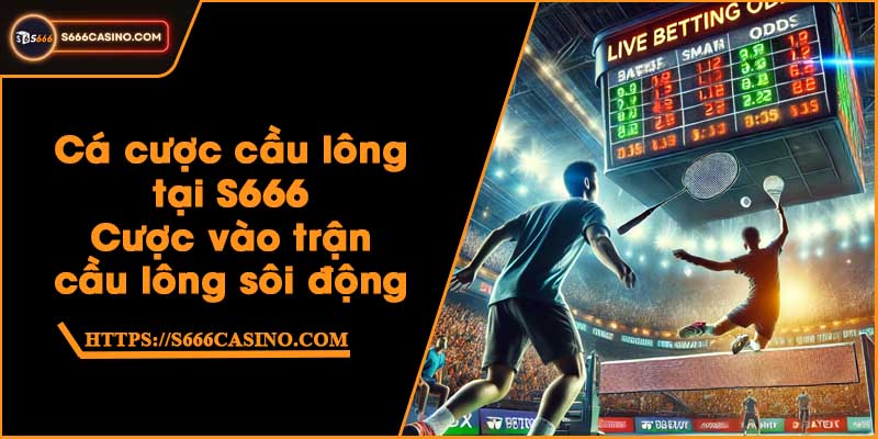 Cá cược cầu lông tại S666 - Cược vào trận cầu lông sôi động